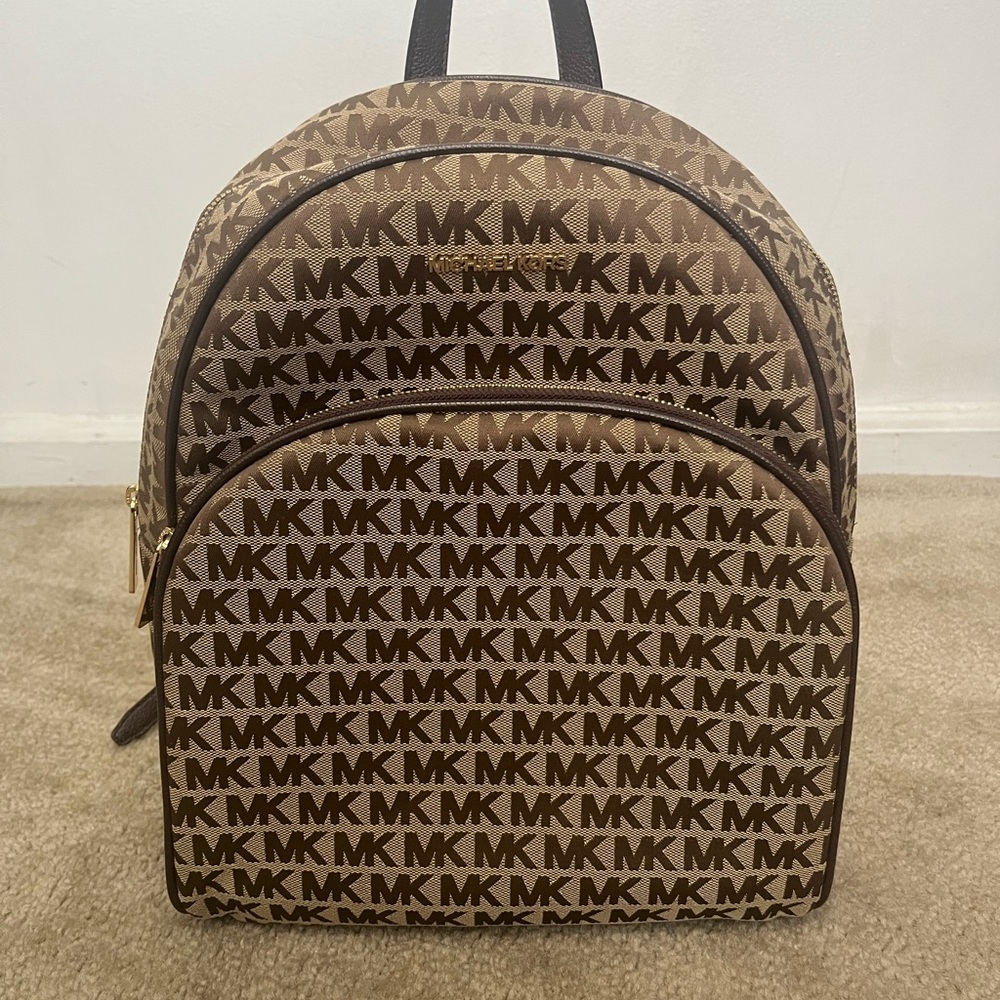 Michael Kors Monogram Abbey Backpack